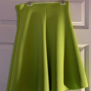 Bright Yellow Scuba Skirt Modest